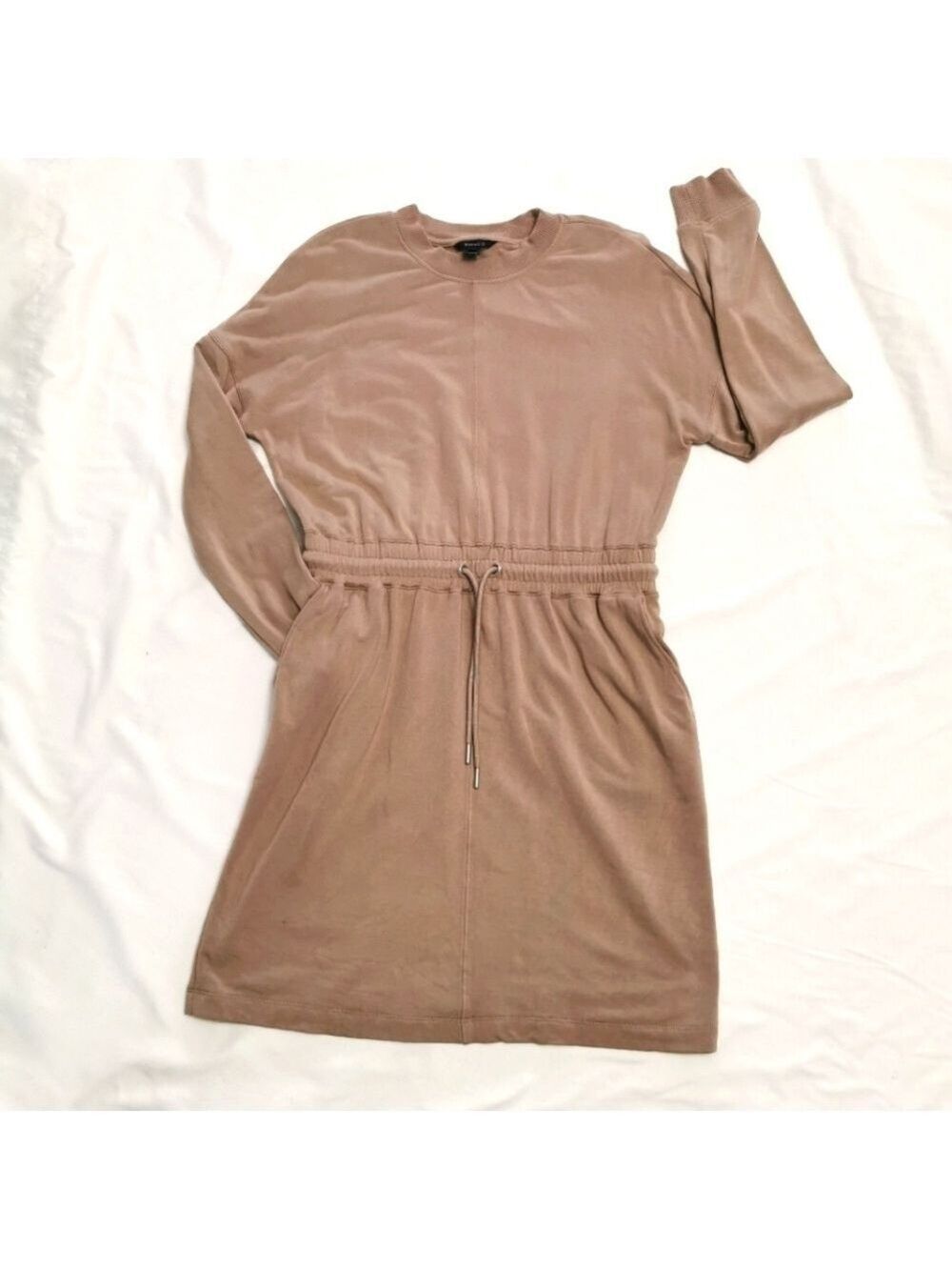 RW&Co Soft Velour Longsleeve Dress